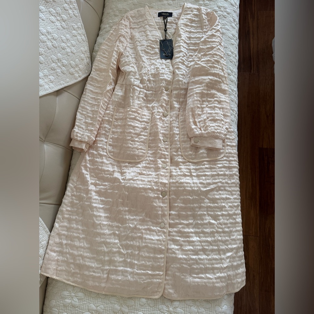 Elegant Cream Textured Coat